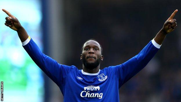 Everton striker Romelu Lukaku