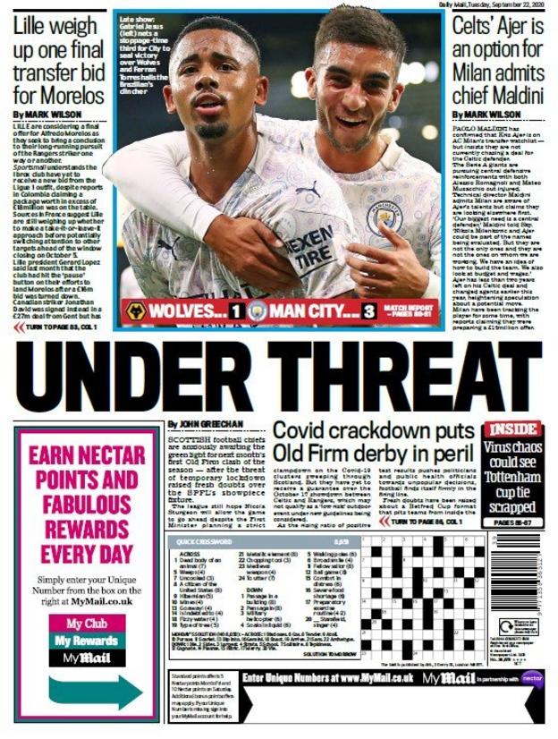 Daily Mail back page