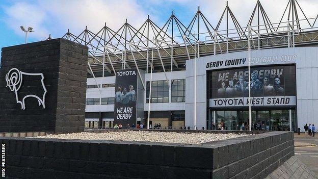 Pride Park, home of Derby County