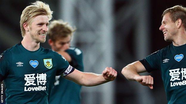 Ben Mee (left)