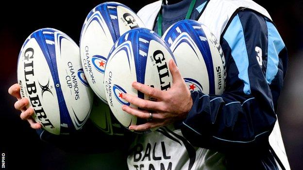 Champions Cup rugby balls
