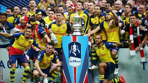 Arsenal won the FA Cup in 2014 and 2015