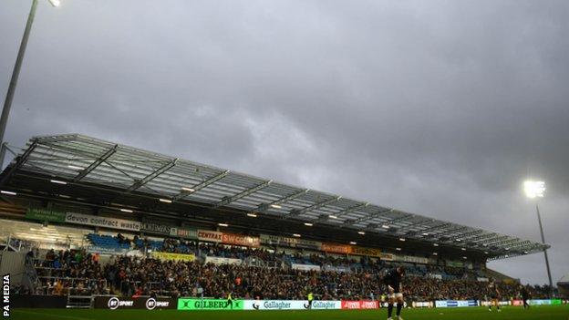 Exeter's new East Stand