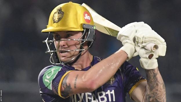 Jason Roy bats for Kolkata Knight Riders during an Indian Premier League game