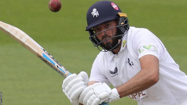 Jack leaning to bat for Kent