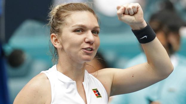 Miami Open: Simona Halep and Petra Kvitova reach quarter-finals - BBC Sport