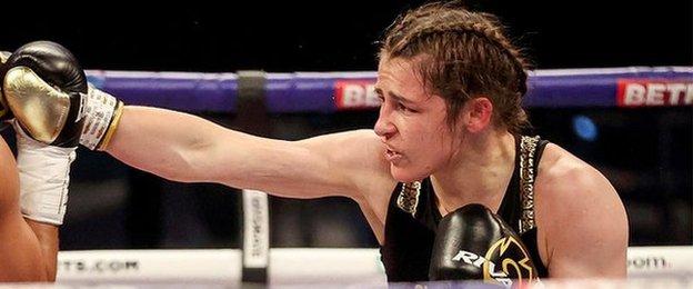 Katie Taylor maintained her perfect professional record by securing her 19th consecutive victory