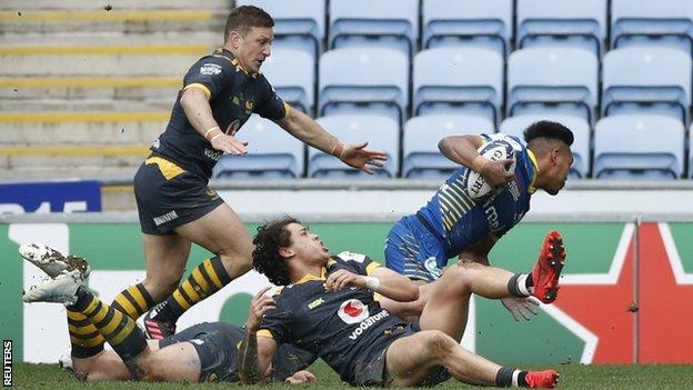 Kotaro Matsushima's try came with Wasps down to 14 men after Zach Kibirige was sin binned
