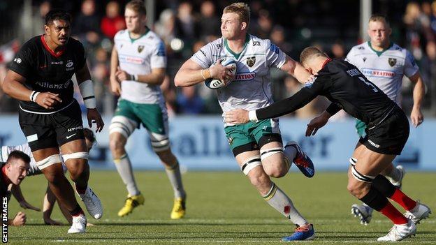 Premiership: Saracens 25-27 Northampton Saints - BBC Sport