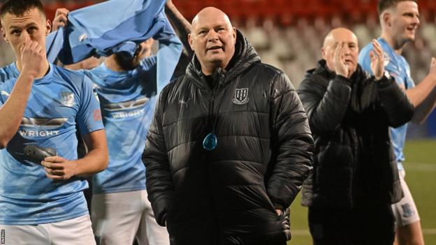 Ballymena United manager David Jeffrey
