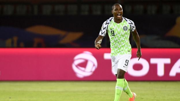 Odion Ighalo in a lot of space