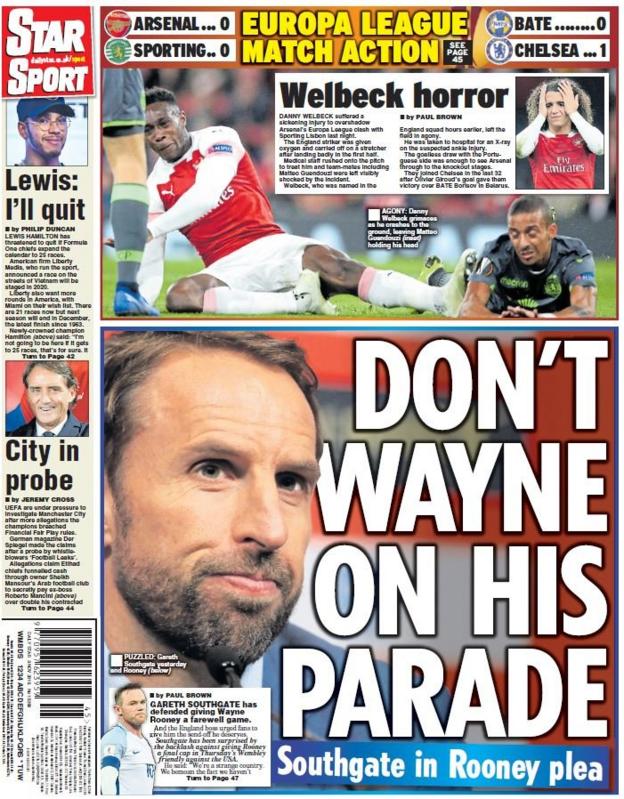 Star back page on Friday