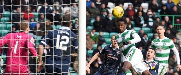 Dedryck Boyata headed Celtic into a 2-0 lead