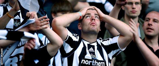 Newcastle fans