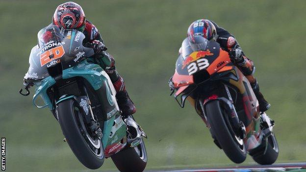 Fabio Quartararo and Brad Binder