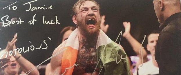 Conor McGregor signed photo