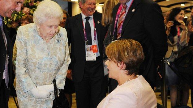The Queen with Tanni Grey-Thompson