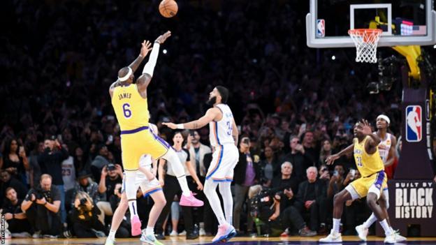 LeBron James posts 41 points vs. Celtics in pursuit of Kareem  Abdul-Jabbar's NBA scoring record