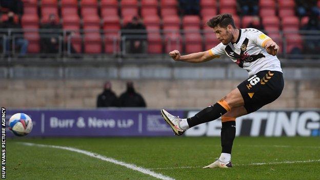 Jamie Proctor's one league goal for Newport came at Leyton Orient in December