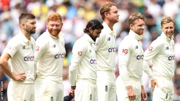 England team before Test