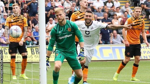 Swansea City 1-0 Millwall: George Byers scores Welsh side's winner - BBC  Sport