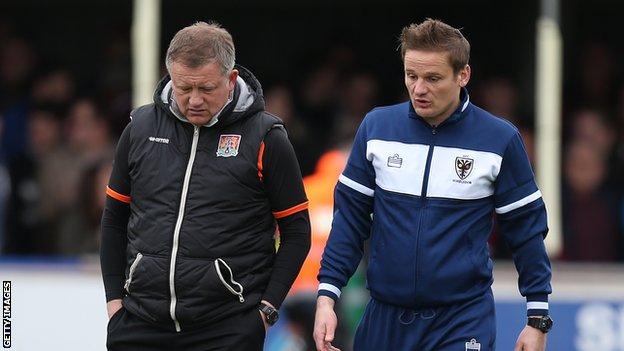 Chris Wilder and Neal Ardley