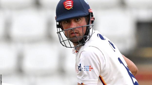 Alastair Cook batting for Essex