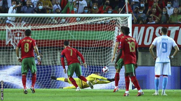 Football Qatar on X: Cristiano Ronaldo scored another hattrick as Portugal  eased to a 5-0 victory over Luxembourg, but Serbia still on top of the  group with a one-point advantage after beating