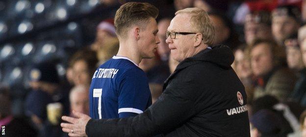 Scott McTominay and Alex McLeish