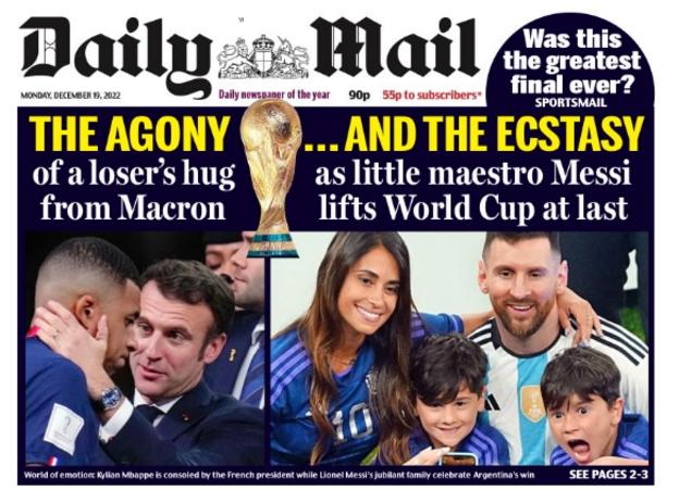 Portada del Daily Mail