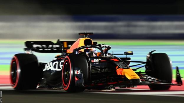 Max Verstappen driving during qualifying