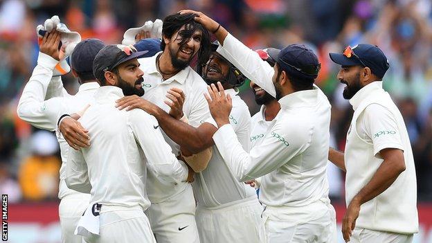 Australia v India: Tourists win by 137 runs in Melbourne to take 2-1 ...