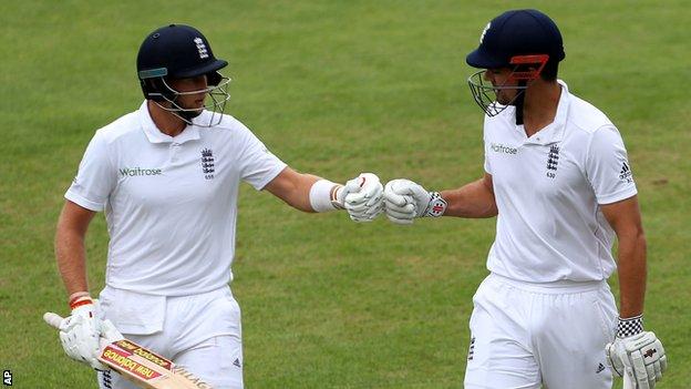 Joe Root and Alastair Cook
