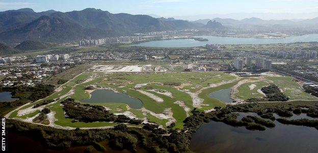 Olympic golf course in Rio