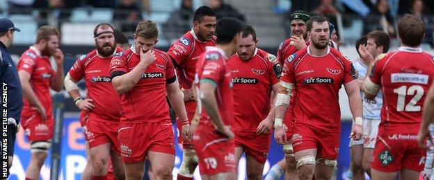 Scarlets players