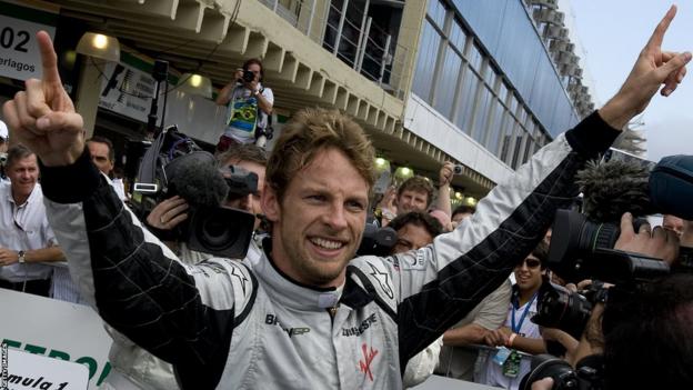 Jenson Button won six grands prix on his way to the 2009 Formula 1 title in his one season racing for Brawn