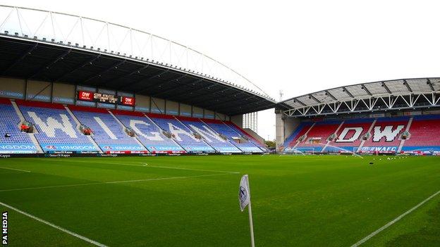 DW Stadium, home of Wigan Athletic