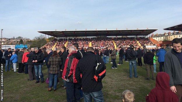 Exeter stadium evacuated