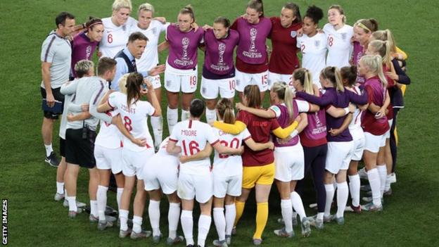 England team at full-time