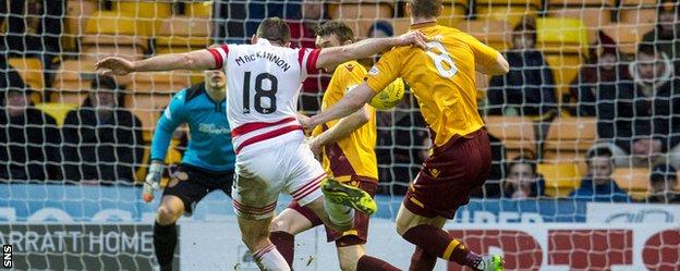 Darian MacKinnon fires home from long range to put Hamilton 2-1 up