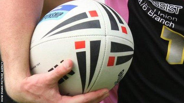 A rugby ball