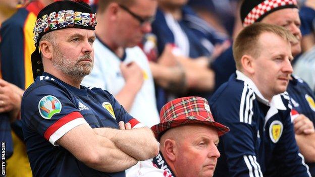 The Tartan Army were not impressed