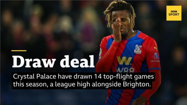Draw deal: Crystal Palace have drawn 14 top-flight games this season, a league high alongside Brighton