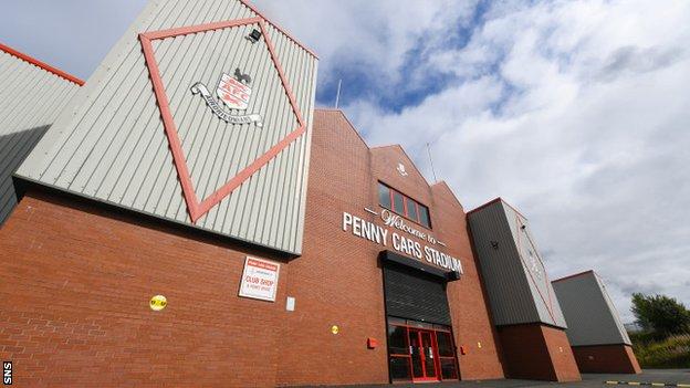 Airdrieonians' Penny Cars Stadium