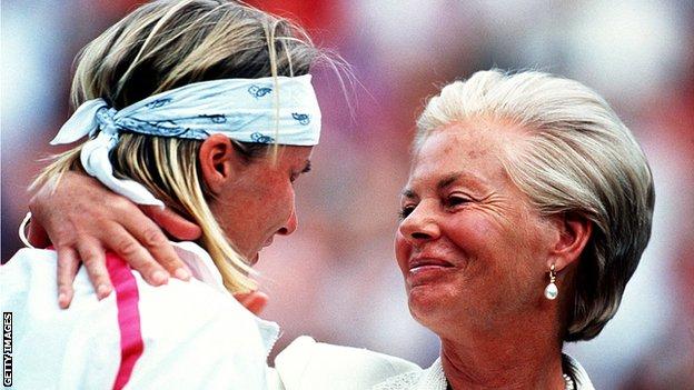 Jana Novotna and Duchess of Kent