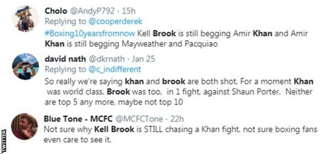 Kell Brook v Amir Khan - Twitter reaction