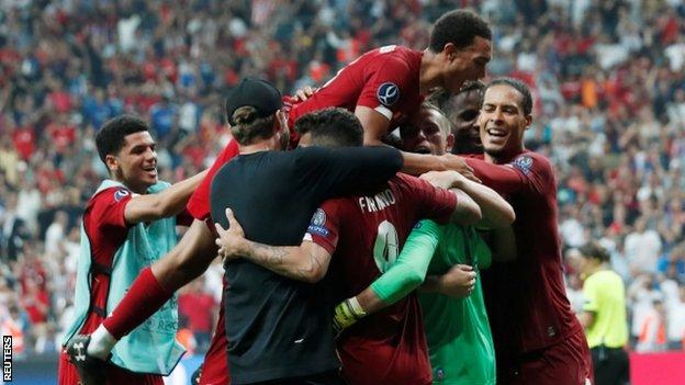Adrian was injured by a fan shortly after his team-mates congratulated him for saving the winning penalty during the Uefa Super Cup