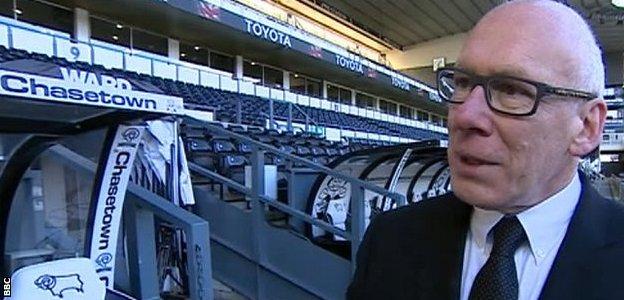 Derby County chairman Mel Morris