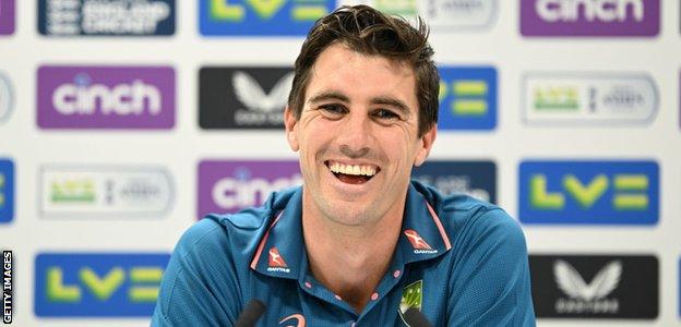 Australia captain Pat Cummins speaks to the media at Lord's on Tuesday