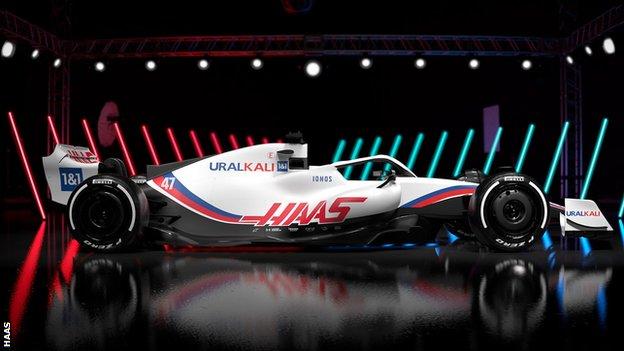 Haas F1 car 2022